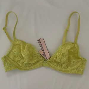 Victoria Secret wire bralette. Neon yellow. Size XS